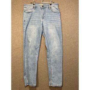 Kenneth Cole Reaction Mens Athletic Fit Light Wash Denim Jeans 34x32 Blue